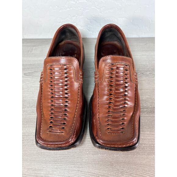 Patrick Cox Wannabe Woven Leather Loafers Brown EU‎ 42 / US 9 Vintage Y2K Italy main image 4